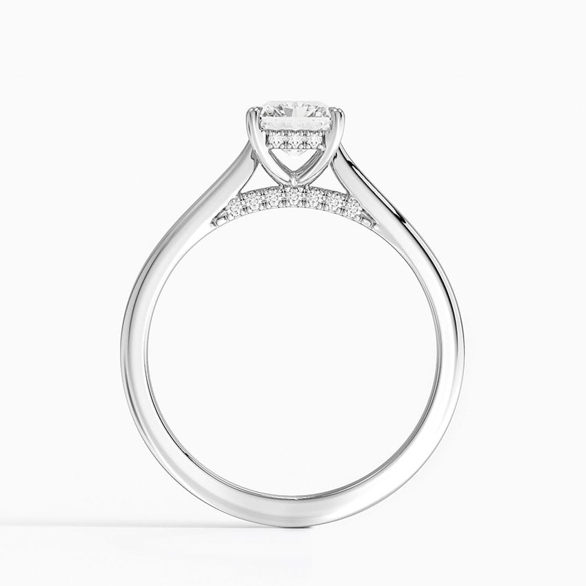Dawn 1.5mm Diamond Ring Platinum Radiant Engagement Ring
