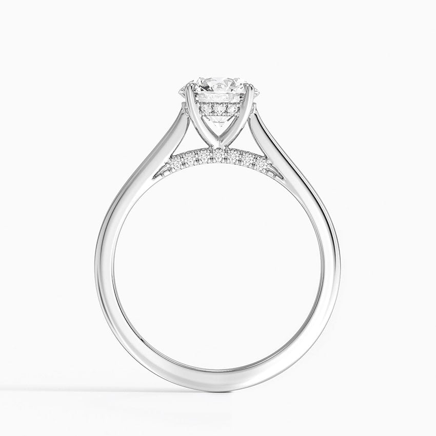 Dawn 1.5mm Diamond Ring Platinum Round Engagement Ring