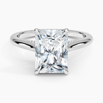 Dawn 1.5mm Diamond Ring Platinum Radiant Engagement Ring