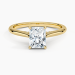 Dawn 1.5mm Diamond Ring Yellow Gold 18k Radiant Engagement Ring