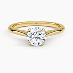Dawn 1.5mm Diamond Ring Yellow Gold 18k Round Engagement Ring