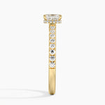 Chantal Diamond Ring Yellow Gold 18k Asscher Engagement Ring