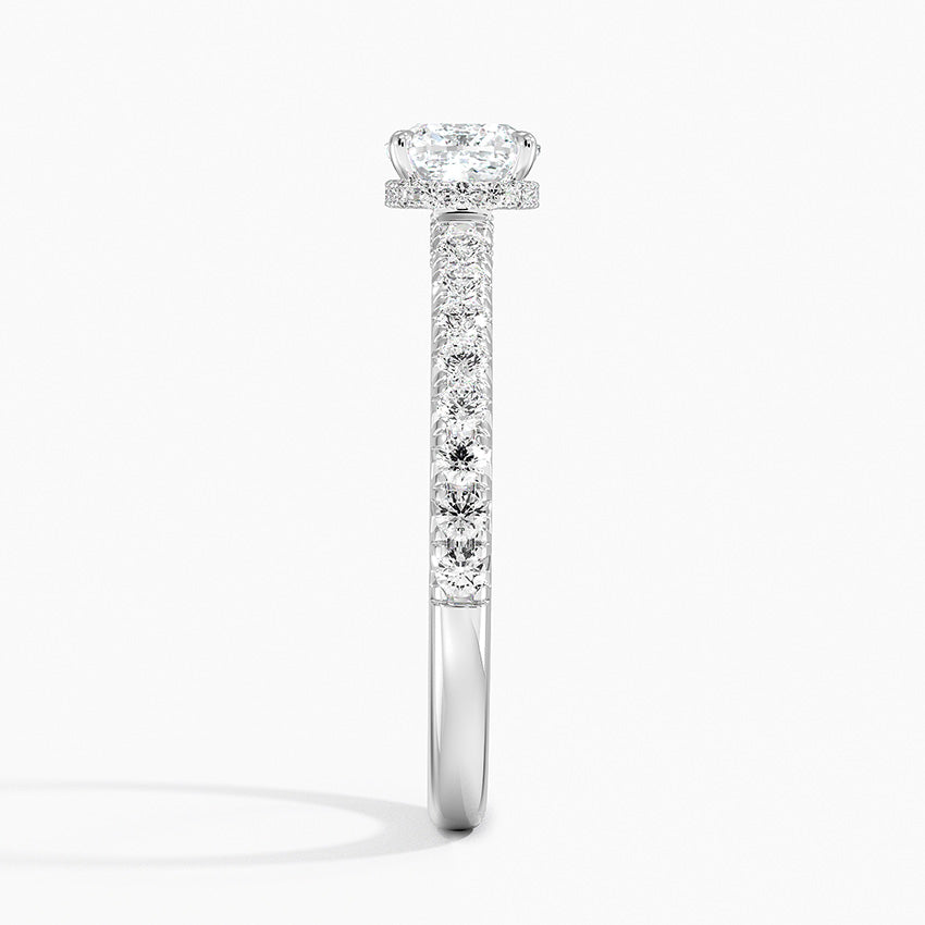 Chantal Diamond Ring Platinum Cushion Engagement Ring