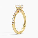 Chantal Diamond Ring Yellow Gold 18k Cushion Engagement Ring