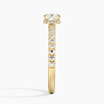 Chantal Diamond Ring Yellow Gold 18k Cushion Engagement Ring