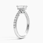 Chantal Diamond Ring Platinum Emerald Engagement Ring