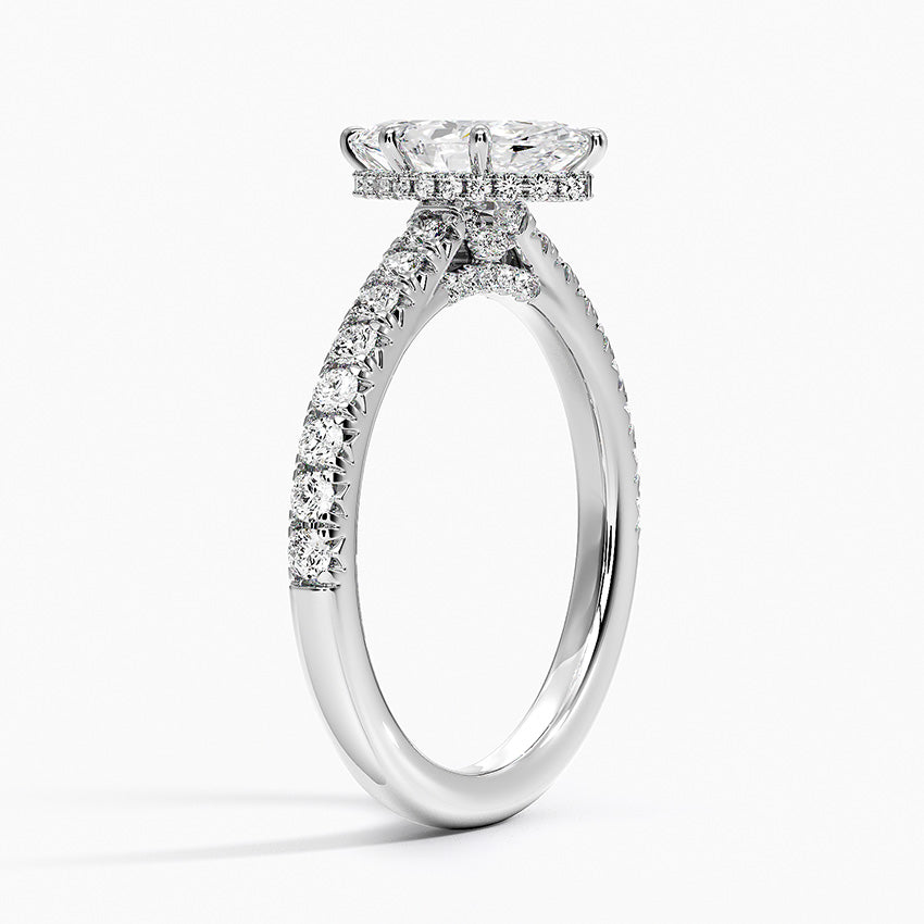 Chantal Diamond Ring Platinum Marquise Engagement Ring