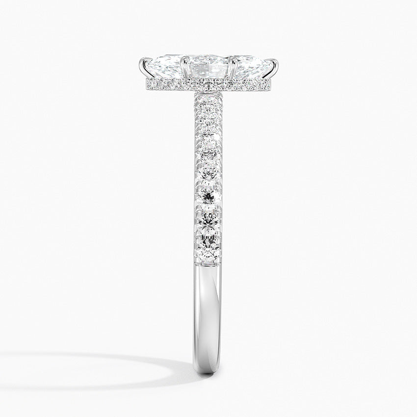 Chantal Diamond Ring Platinum Marquise Engagement Ring