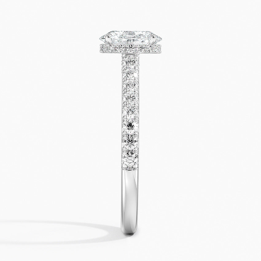 Chantal Diamond Ring Platinum Oval Engagement Ring