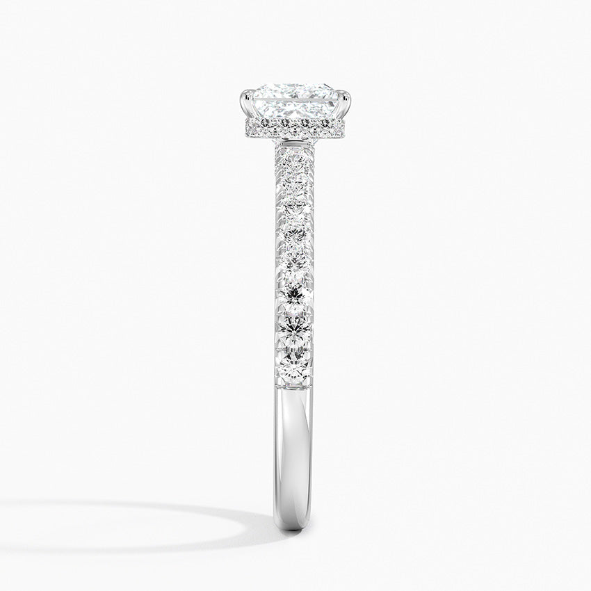 Chantal Diamond Ring Platinum Princess Engagement Ring