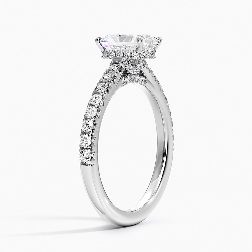 Chantal Diamond Ring Platinum Radiant Engagement Ring