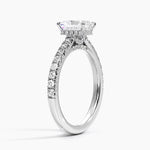 Chantal Diamond Ring Platinum Radiant Engagement Ring