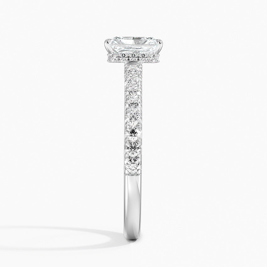 Chantal Diamond Ring Platinum Radiant Engagement Ring