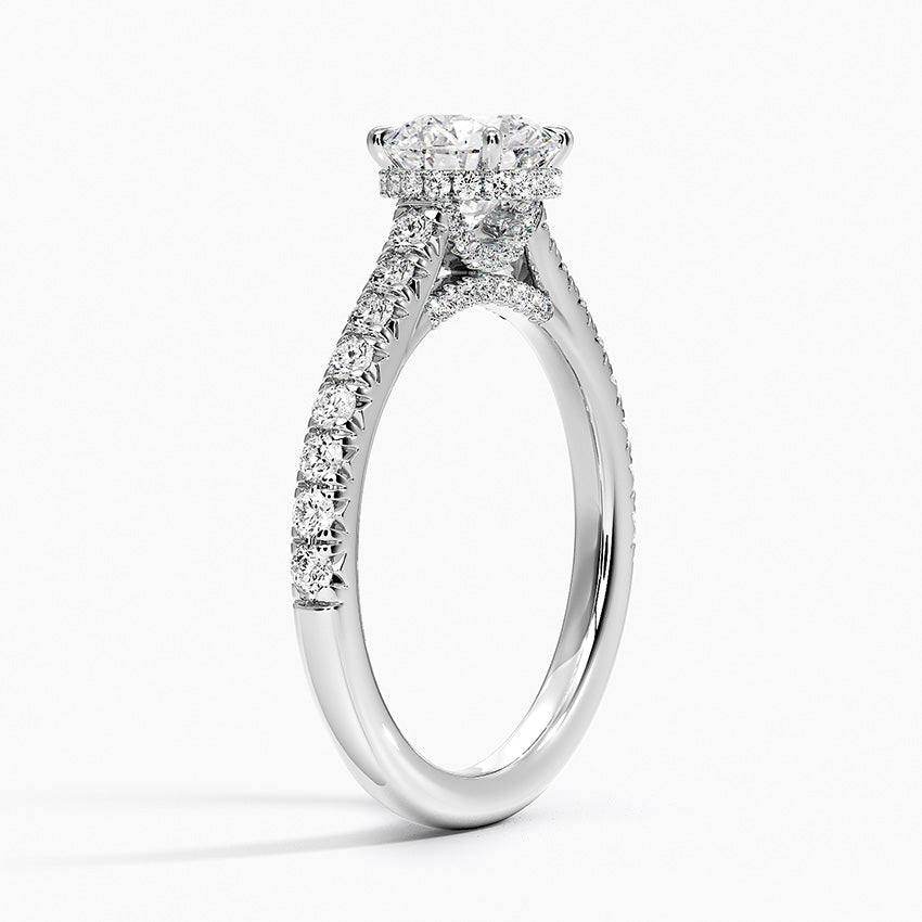 Chantal Diamond Ring Platinum Round Engagement Ring