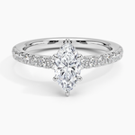 Chantal Diamond Ring Platinum Marquise Engagement Ring