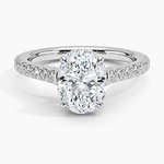 Chantal Diamond Ring Platinum Oval Engagement Ring