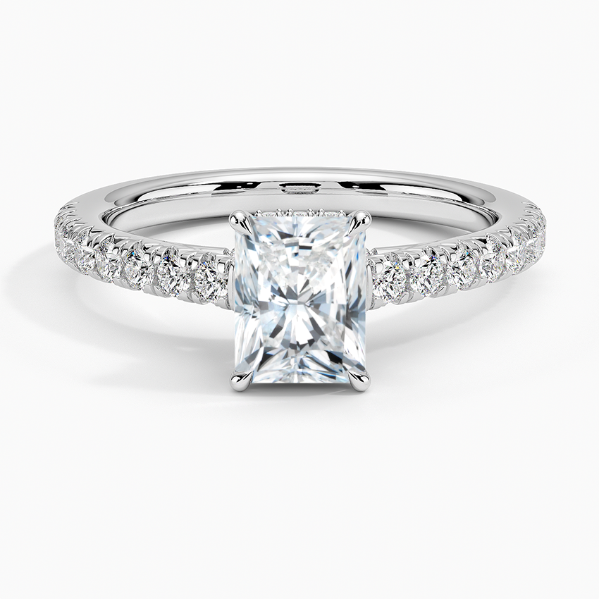 Chantal Diamond Ring Platinum Radiant Engagement Ring