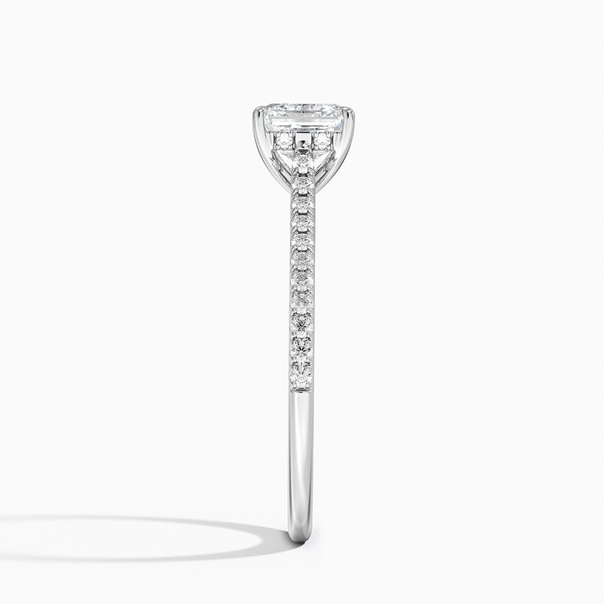 Luxe Dawn Diamond Ring Platinum Asscher Engagement Ring