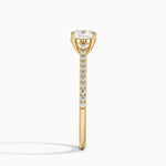 Luxe Dawn Diamond Ring Yellow Gold 18k Cushion Engagement Ring