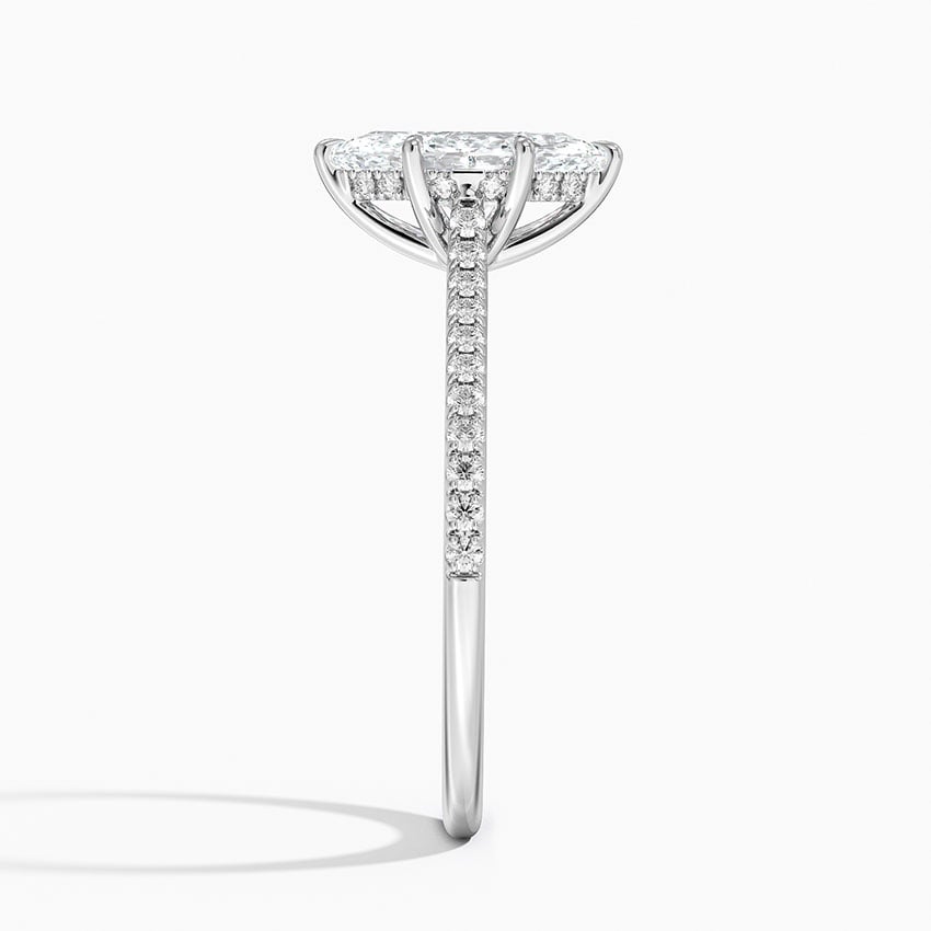 Luxe Dawn Diamond Ring Platinum Marquise Engagement Ring