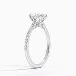 Luxe Dawn Diamond Ring Platinum Oval Engagement Ring