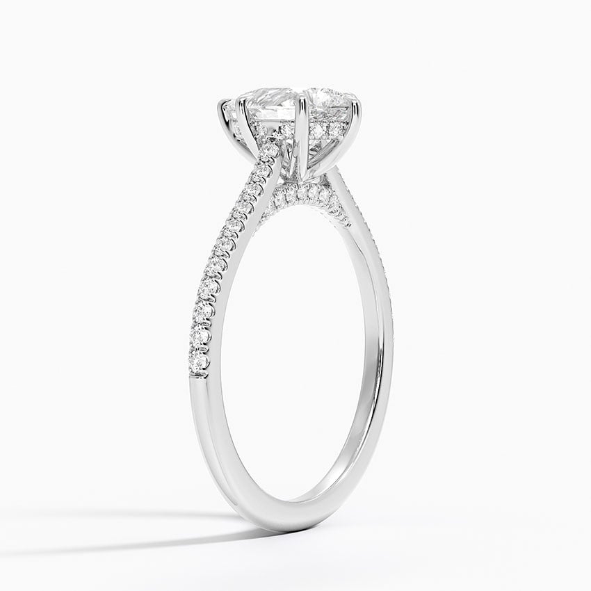 Luxe Dawn Diamond Ring Platinum Pear Engagement Ring