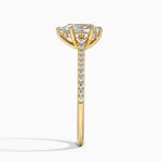 Luxe Dawn Diamond Ring Yellow Gold 18k Pear Engagement Ring