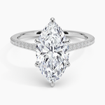 Luxe Dawn Diamond Ring Platinum Marquise Engagement Ring