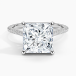 Luxe Dawn Diamond Ring Platinum Princess Engagement Ring