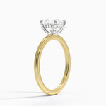 Mixed Metal Lumiere Diamond Ring Yellow Gold 18k Princess Engagement Ring