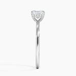 Lumiere 1.5mm Diamond Ring Platinum Asscher Engagement Ring