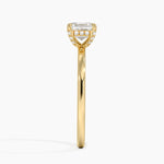 Lumiere 1.5mm Diamond Ring Yellow Gold 18k Asscher Engagement Ring