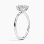 Lumiere 1.5mm Diamond Ring Platinum Marquise Engagement Ring