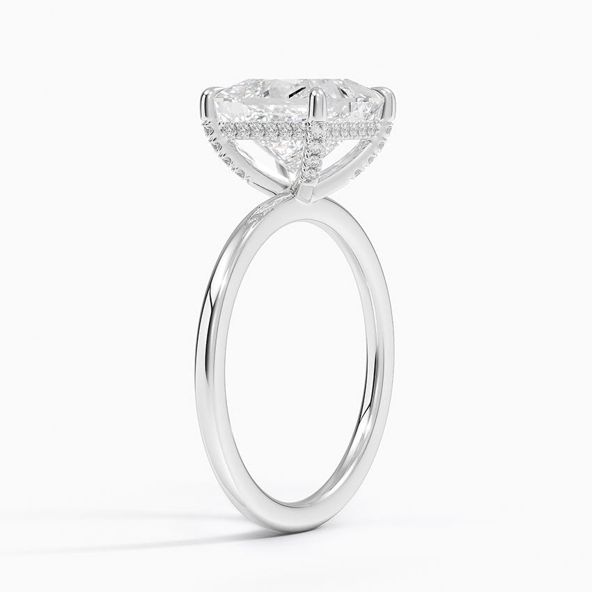 Lumiere 1.5mm Diamond Ring Platinum Princess Engagement Ring