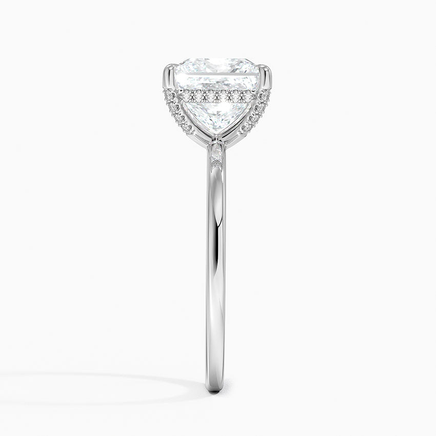 Lumiere 1.5mm Diamond Ring Platinum Princess Engagement Ring