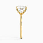 Lumiere 1.5mm Diamond Ring Yellow Gold 18k Princess Engagement Ring