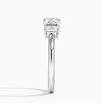 Rhiannon Emerald Cut Three Stone Diamond Ring (1/2 ct. tw.) Platinum Cushion Engagement Ring