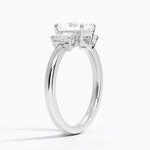Rhiannon Emerald Cut Three Stone Diamond Ring (1/2 ct. tw.) Platinum Radiant Engagement Ring