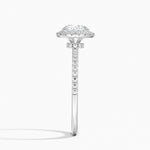 Waverly Hidden Halo Diamond Ring Platinum Round Engagement Ring