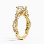 Luxe Secret Garden Three Stone Diamond Ring (1 ct. tw.) Yellow Gold 18k Pear Engagement Ring