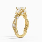 Luxe Secret Garden Three Stone Diamond Ring (1 ct. tw.) Yellow Gold 18k Princess Engagement Ring