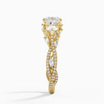 Luxe Secret Garden Three Stone Diamond Ring (1 ct. tw.) Yellow Gold 18k Princess Engagement Ring