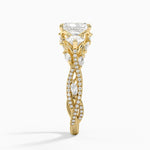 Luxe Secret Garden Three Stone Diamond Ring (1 ct. tw.) Yellow Gold 18k Radiant Engagement Ring