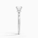 Secret Halo 2mm Diamond Ring Platinum Asscher Engagement Ring