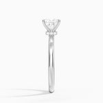 Secret Halo 2mm Diamond Ring Platinum Princess Engagement Ring