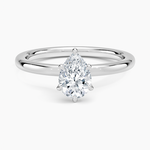 Secret Halo 2mm Diamond Ring Platinum Pear Engagement Ring