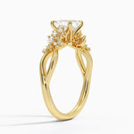 Summer Blossom Diamond Ring (1/4 ct. tw.) Yellow Gold 18k Asscher Engagement Ring