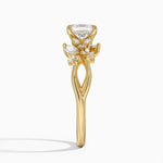 Summer Blossom Diamond Ring (1/4 ct. tw.) Yellow Gold 18k Asscher Engagement Ring