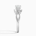 Summer Blossom Diamond Ring (1/4 ct. tw.) Platinum Cushion Engagement Ring