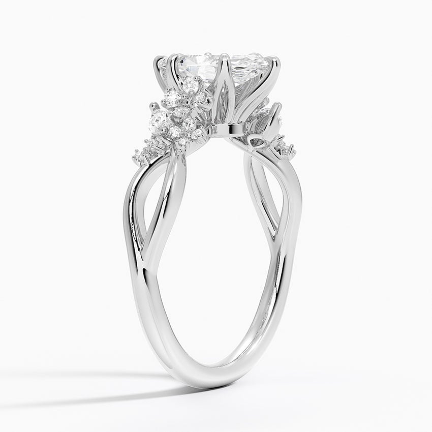 Summer Blossom Diamond Ring (1/4 ct. tw.) Platinum Marquise Engagement Ring